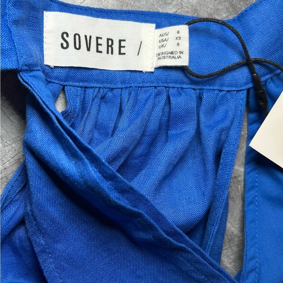 Sovere x REVOLVE - Azure Linen Tie-Back Mini Dress – XS – NWT - Picture 7 of 7